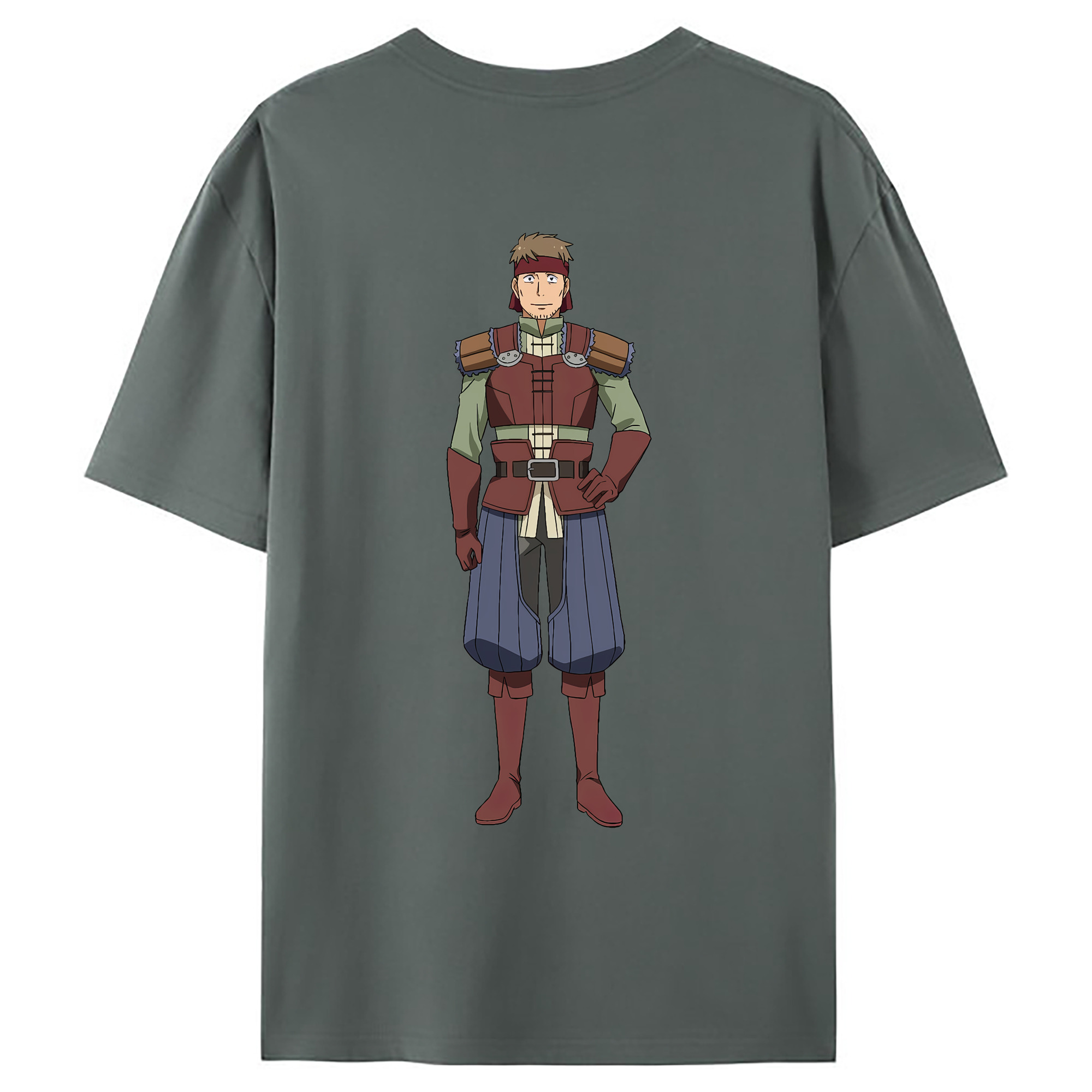 （画像用） 転スラ Regarding Reincarnated to Slime 綿100％ メンズ半袖Tシャツ（バックプリント） 通気性